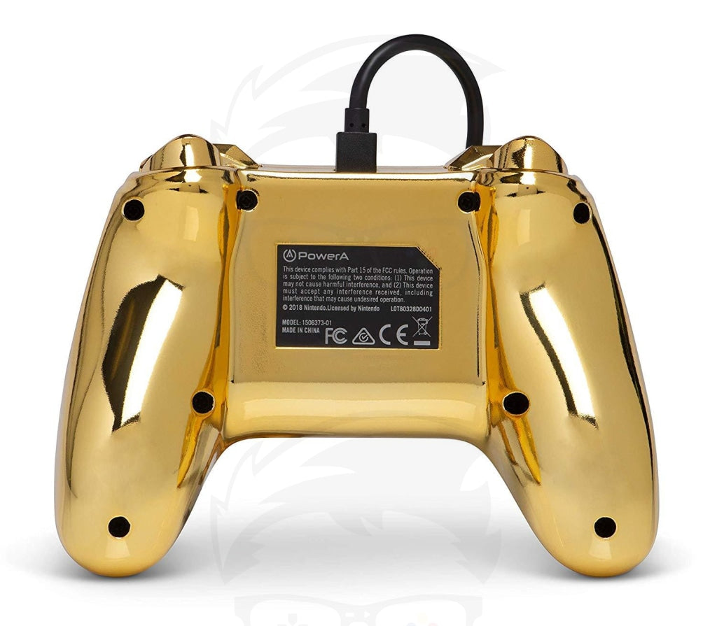 Wired Controller Chrome Gold Mario - Switch Wired Controller Chrome Gold Mario - Switch